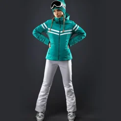 Damen-Stretch-Skihose ohne Wattierung mit Gamaschen><noscript><img width=