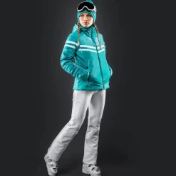 Damen-Stretch-Skihose ohne Wattierung mit Gamaschen><noscript><img width=