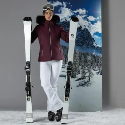 Damen-Stretch-Skihose ohne Wattierung mit Gamaschen><noscript><img width=