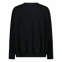 Damen-Sweatshirt aus Modal mit matt glänzendem Finish><noscript><img width=
