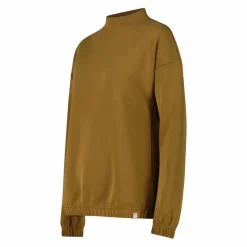 Damen-Sweatshirt aus Modal mit matt glänzendem Finish><noscript><img width=