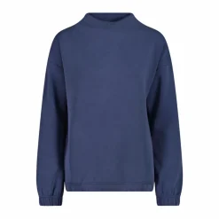 Damen-Sweatshirt aus Modal mit matt glänzendem Finish><noscript><img width=