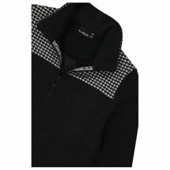 Damen-Sweatshirt mit Hahnentritt-Print><noscript><img width=