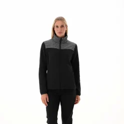 Damen-Sweatshirt mit Hahnentritt-Print><noscript><img width=