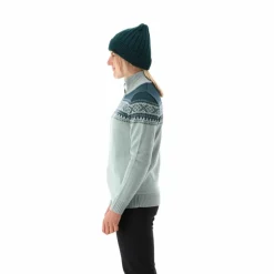 Damen-Sweatshirt mit halbem Reißverschluss in Wooltech><noscript><img width=