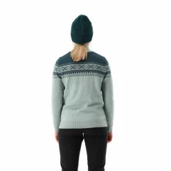 Damen-Sweatshirt mit halbem Reißverschluss in Wooltech><noscript><img width=