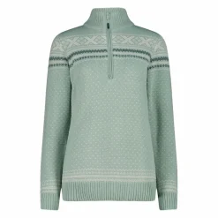 Damen-Sweatshirt mit halbem Reißverschluss in Wooltech><noscript><img width=