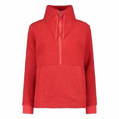 Damen-Sweatshirt mit Half-Zip aus High Loft><noscript><img width=