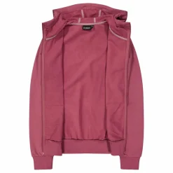 Damen-Sweatshirt mit Reißverschluss und Kapuze aus Baumwollstretch><noscript><img width=