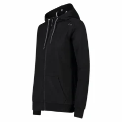 Damen-Sweatshirt mit Reißverschluss und Kapuze aus Baumwollstretch><noscript><img width=