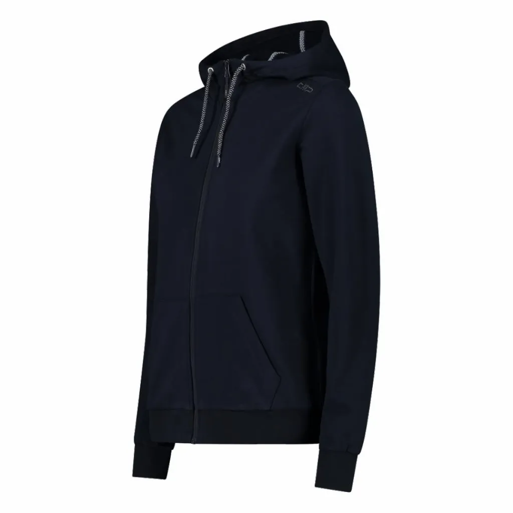 Damen-Sweatshirt mit Reißverschluss und Kapuze aus Baumwollstretch>CMP Discount