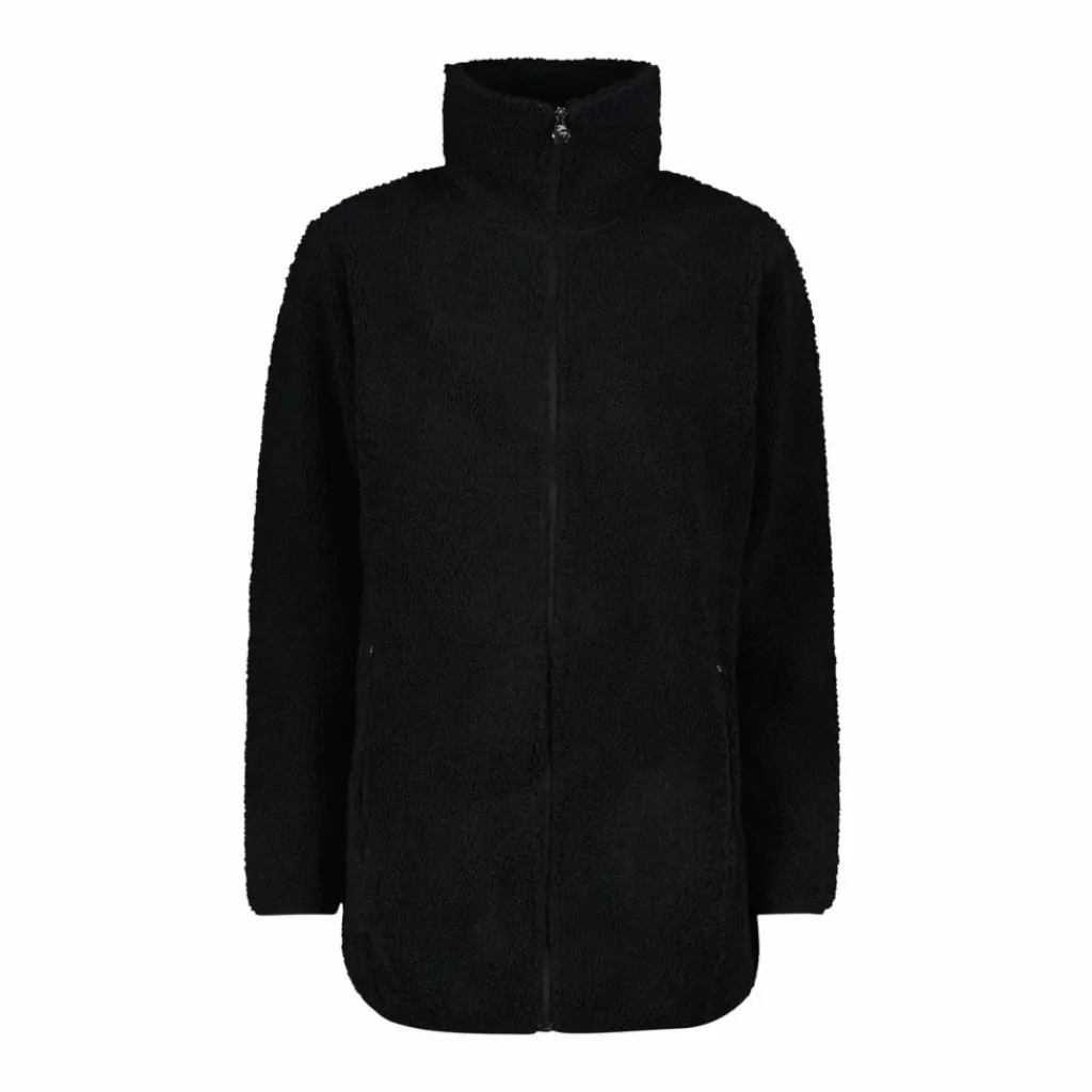 Damen-Sweatshirt mit Reißverschluss aus Teddyfleece>CMP Outlet