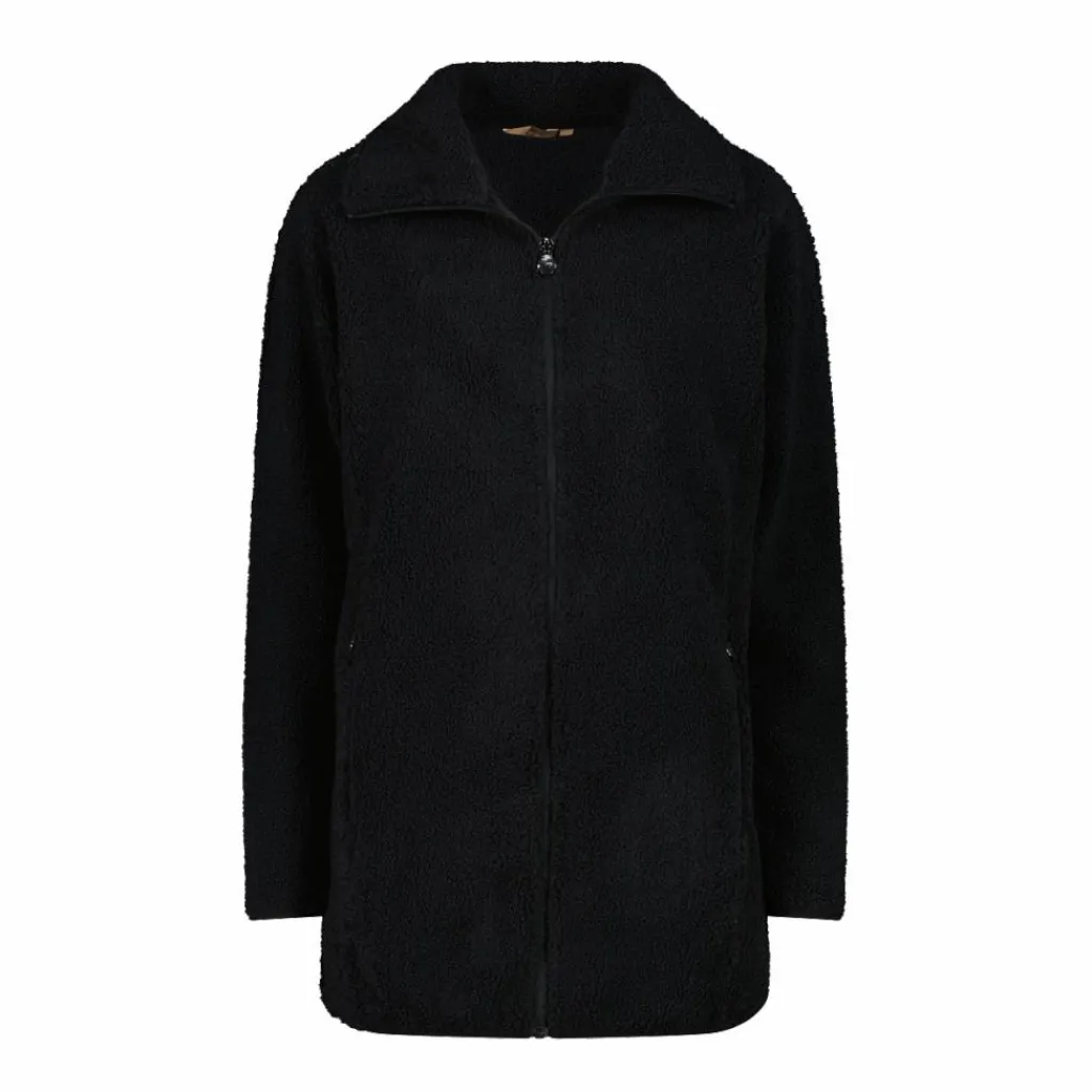 Damen-Sweatshirt mit Reißverschluss aus Teddyfleece>CMP Outlet
