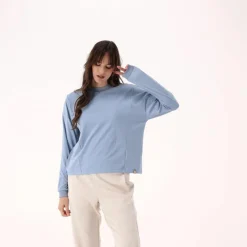 Damen-Sweatshirt mit Rundhalsausschnitt><noscript><img width=