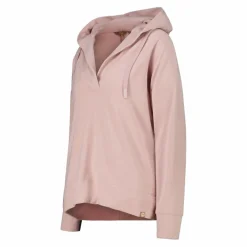Damen-Sweatshirt ohne Reißverschluss mit fest angebrachter Kapuze><noscript><img width=