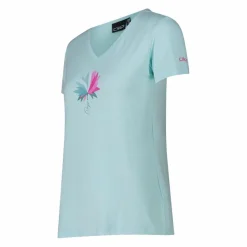 Damen-T-Shirt aus Funktionsgewebe mit Print vorne><noscript><img width=