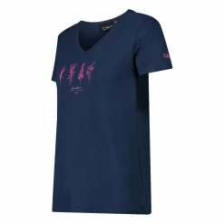 Damen-T-Shirt aus Funktionsgewebe mit Print vorne><noscript><img width=