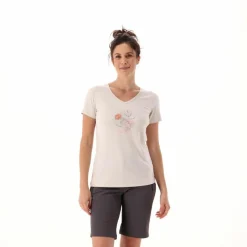 Damen-T-Shirt aus Funktionsgewebe mit Print vorne><noscript><img width=