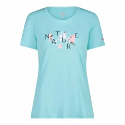Damen-T-Shirt aus Piqué mit Print vorne><noscript><img width=