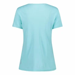 Damen-T-Shirt aus Piqué mit Print vorne><noscript><img width=