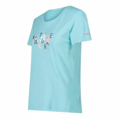 Damen-T-Shirt aus Piqué mit Print vorne><noscript><img width=