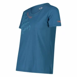 Damen-T-Shirt aus Piqué mit Print vorne><noscript><img width=