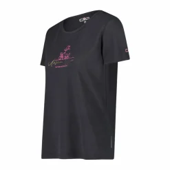 Damen-T-Shirt aus Piqué mit Print vorne><noscript><img width=