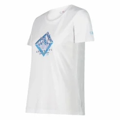 Damen-T-Shirt aus Piqué mit Print vorne><noscript><img width=