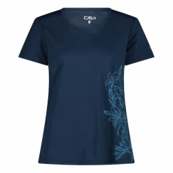 Damen-T-Shirt aus Piqué mit Print vorne><noscript><img width=