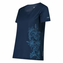 Damen-T-Shirt aus Piqué mit Print vorne><noscript><img width=