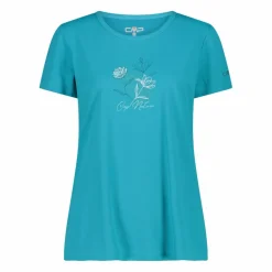 Damen-T-Shirt aus Piqué mit Print vorne><noscript><img width=