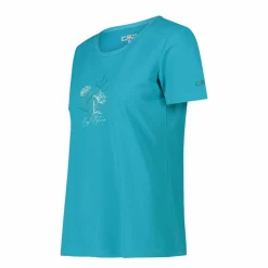 Damen-T-Shirt aus Piqué mit Print vorne><noscript><img width=