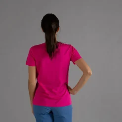 Damen-T-Shirt aus Piqué mit Print vorne><noscript><img width=