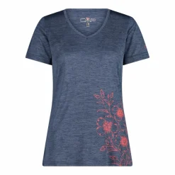 Damen-T-Shirt mit breitem Ausschnitt aus Light Jersey><noscript><img width=