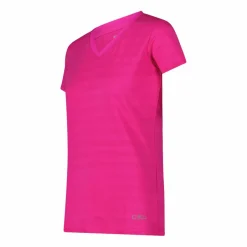 Damen-T-Shirt mit horizontalen Mesh-Einsätzen><noscript><img width=