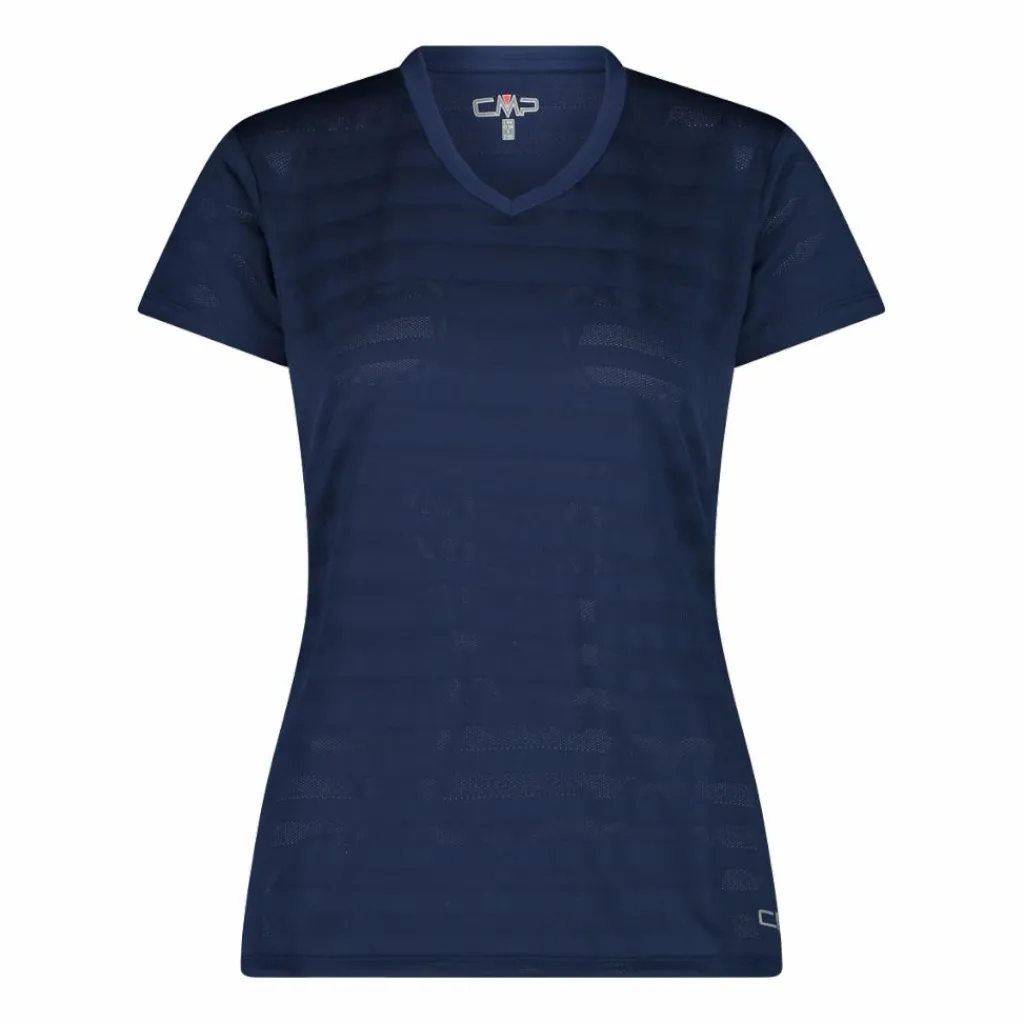 Damen-T-Shirt mit horizontalen Mesh-Einsätzen>CMP Sale