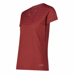 Damen-T-Shirt mit horizontalen Mesh-Einsätzen><noscript><img width=