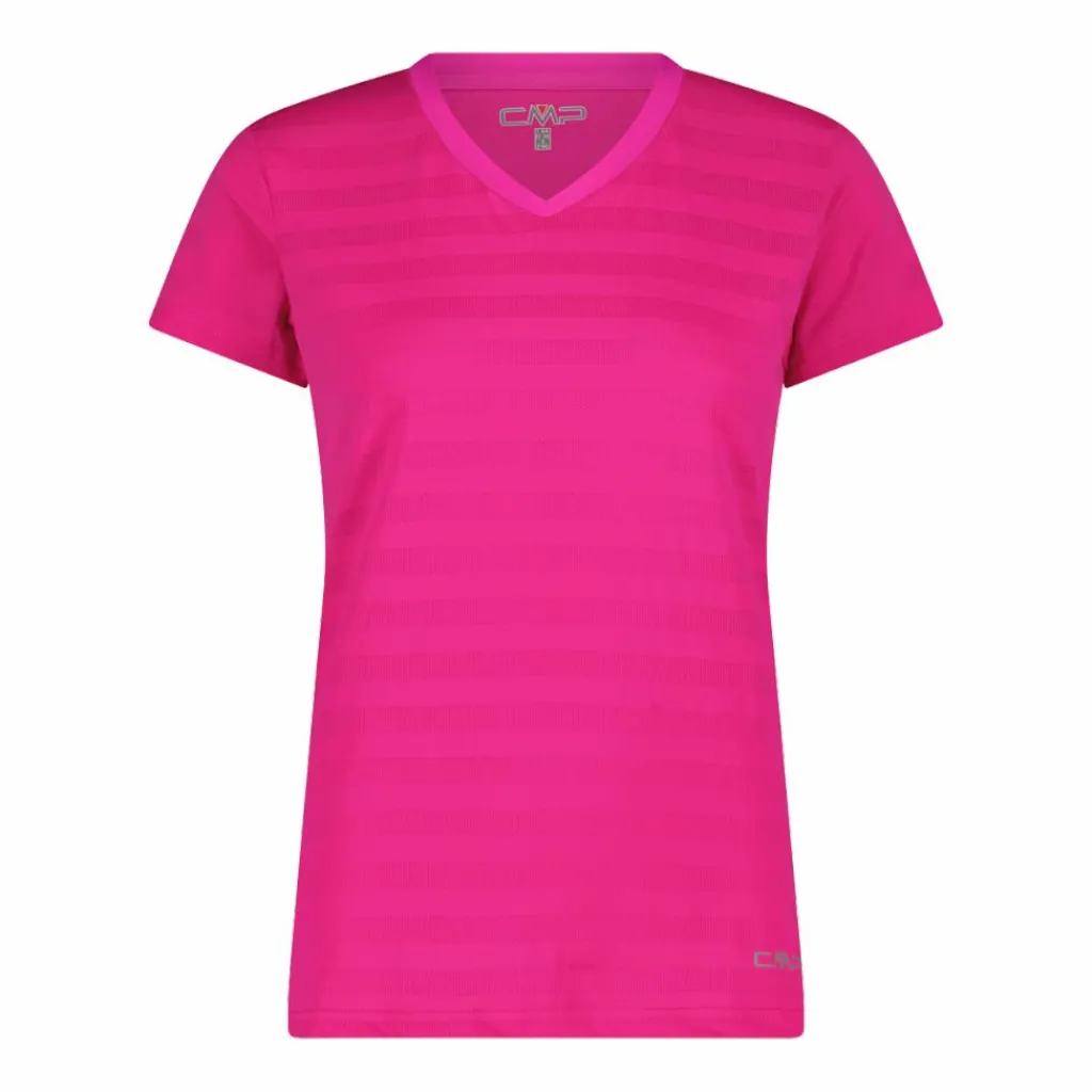 Damen-T-Shirt mit horizontalen Mesh-Einsätzen>CMP Sale