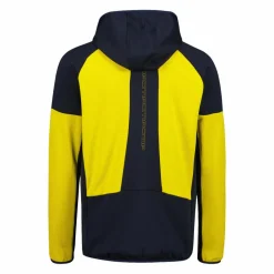 Fleece Grid Tech mit Reißverschluss für Herren mit Kapuze meliert><noscript><img width=