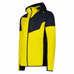 Fleece Grid Tech mit Reißverschluss für Herren mit Kapuze meliert><noscript><img width=