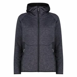 Fleece Grid Tech mit Reißverschluss für Damen meliert mit Kapuze>CMP Discount