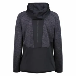 Fleece Grid Tech mit Reißverschluss für Damen meliert mit Kapuze>CMP Discount