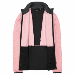 Fleece Grid Tech mit Reißverschluss für Damen meliert><noscript><img width=
