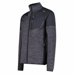 Fleece Grid Tech mit Reißverschluss für Herren meliert><noscript><img width=