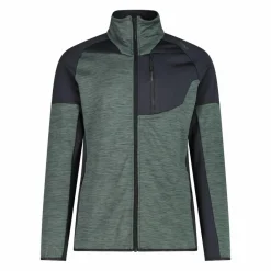 Fleece Grid Tech mit Reißverschluss für Herren meliert><noscript><img width=