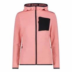 Fleece Grid Tech mit Reißverschluss und Kapuze für Damen>CMP New