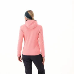 Fleece Grid Tech mit Reißverschluss und Kapuze für Damen><noscript><img width=