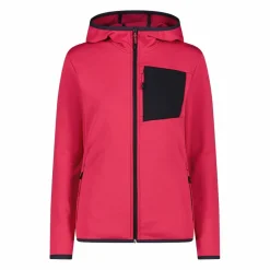 Fleece Grid Tech mit Reißverschluss und Kapuze für Damen><noscript><img width=