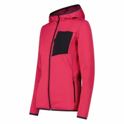 Fleece Grid Tech mit Reißverschluss und Kapuze für Damen><noscript><img width=
