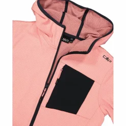 Fleece Grid Tech mit Reißverschluss und Kapuze für Damen><noscript><img width=